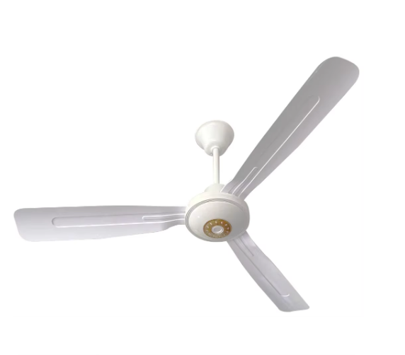 12V Solar Emergency Ceiling Fan 50 Inch Wide Voltage with Remote Control Home Use DC Motor Battery Powered Made Plastic Material