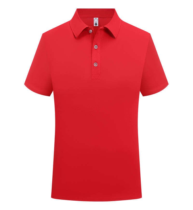 Men's High-Quality Golf Polo Shirt Breathable Quick-Dry Short Sleeve Casual Style Solid Color Knitted Print