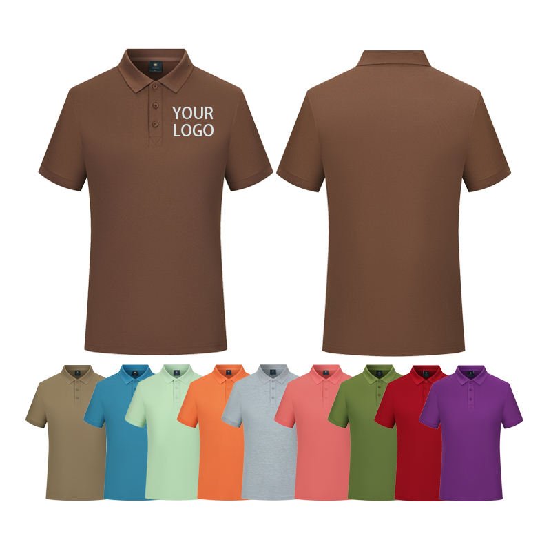 Wholesale 100% Polyester Pique Performance Tactical for Polo T-Shirt Men's Quick Dry Golf Polo Shirts Custom Embroidery Printed