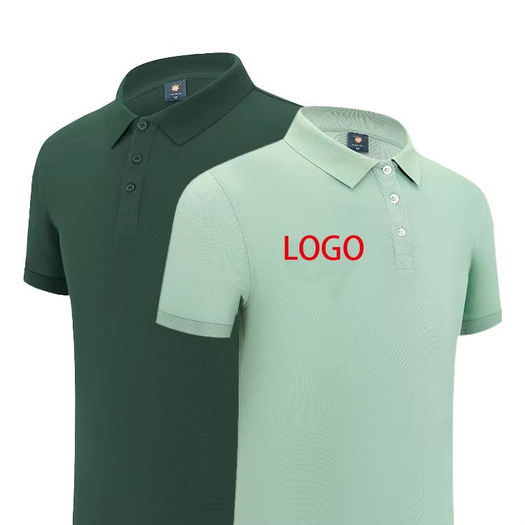 Wholesale 100% Polyester Pique Performance Tactical for Polo T-Shirt Men's Quick Dry Golf Polo Shirts Custom Embroidery Printed