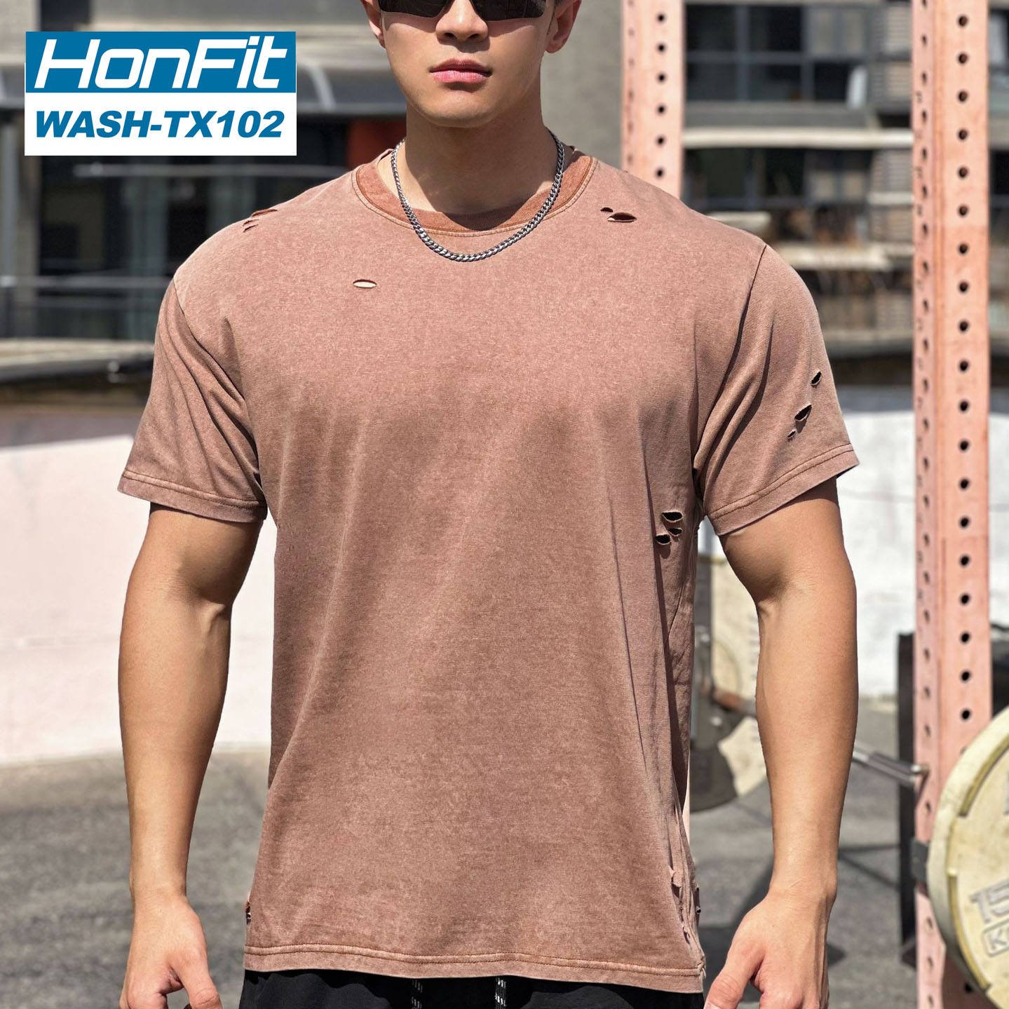 Wholesale 100% Cotton High Quality Washed t Shirt Blank Custom Ripped Sports Washed t Shirts for Men