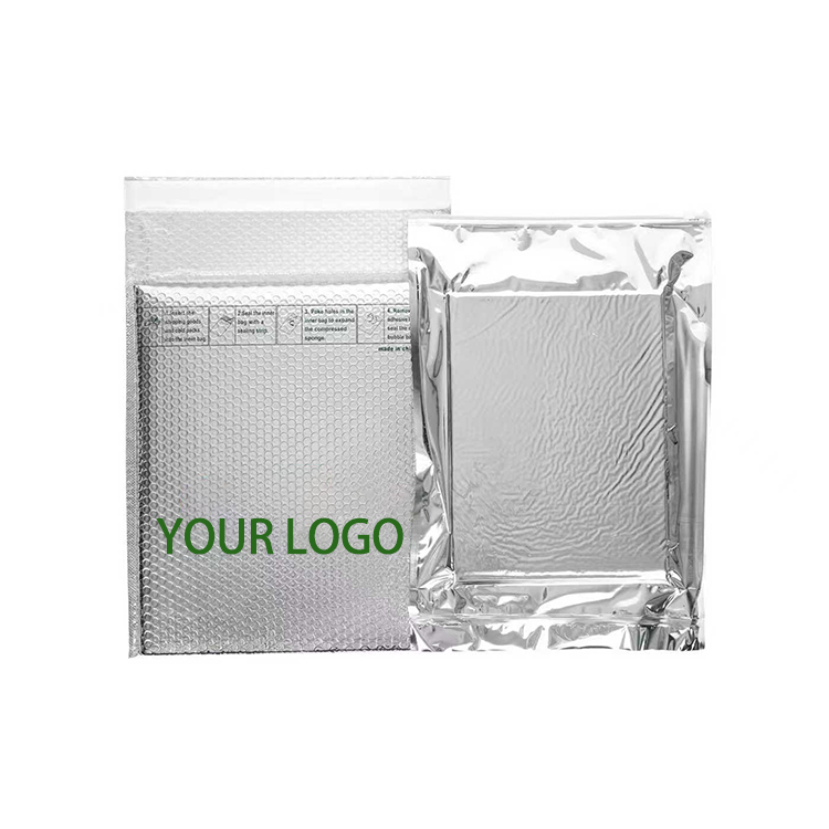 Poly Eco-friendly Bubble Bag Medical-grade Insulated Pouch Dual-layer Thermal Self-inflating Mailer