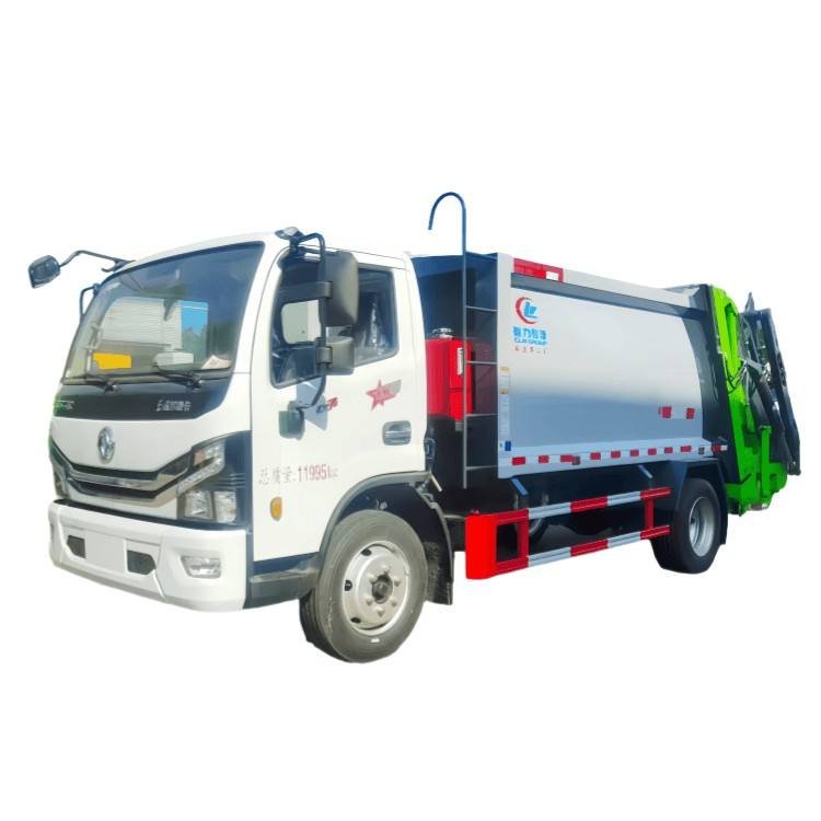 High Quality DongFeng 4X2 Manual Diesel Garbage Compactor Truck with Motor & Gearbox 6 Wheels Waste Collector for Sale