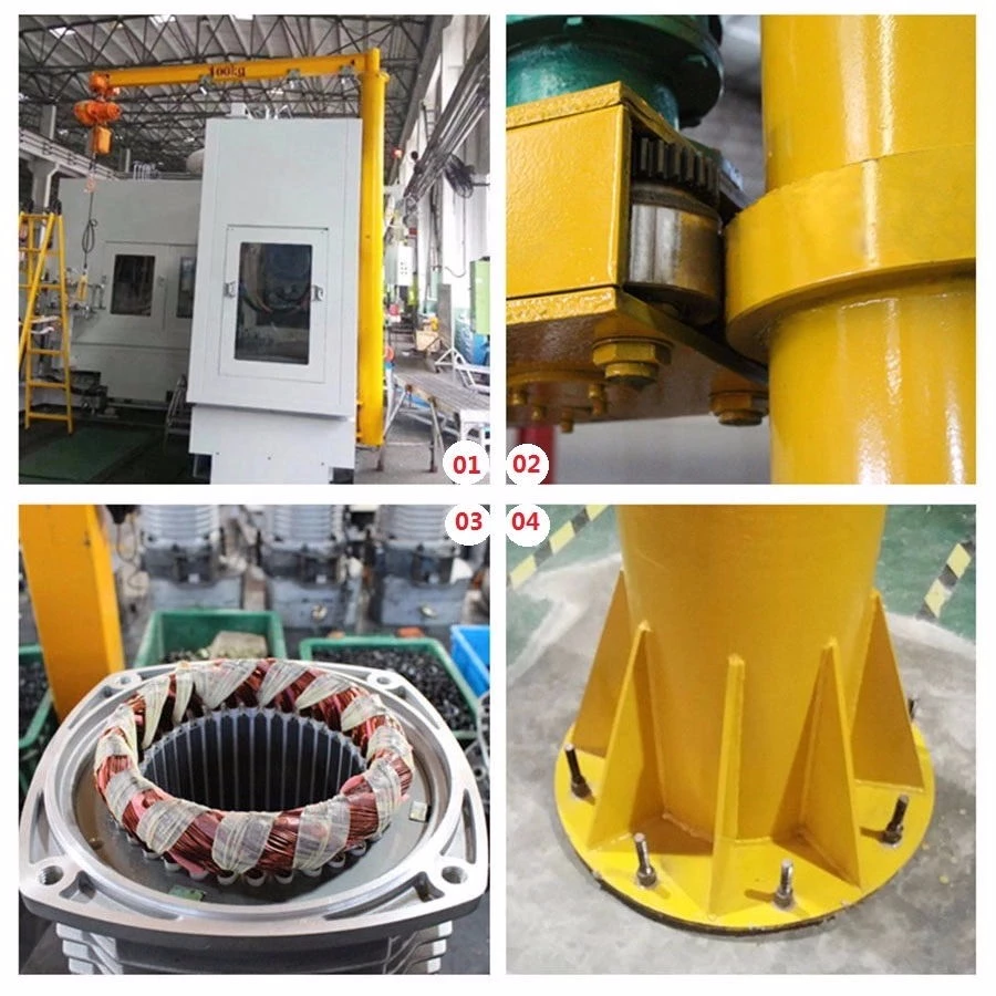 1T 3T 5T Kenancranes Free Standing Fixed Column Cantilever Jib Crane Price