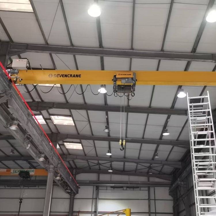 Low Price SEVENCRANE Brand Single Girder European Type Overhead Crane Motor Engine Gear 20 Ton 18m Lifting Height Remote Control