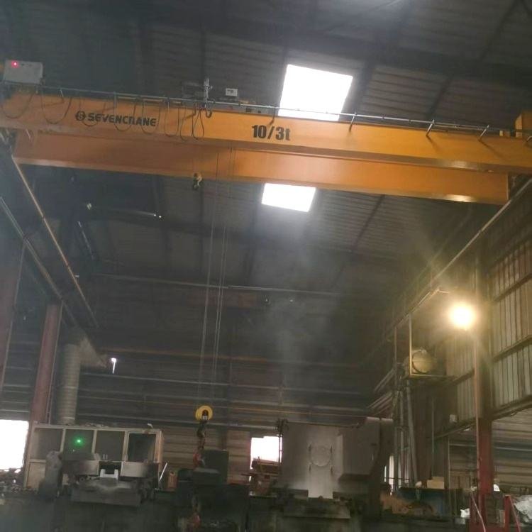 Low Price SEVENCRANE Brand Single Girder European Type Overhead Crane Motor Engine Gear 20 Ton 18m Lifting Height Remote Control