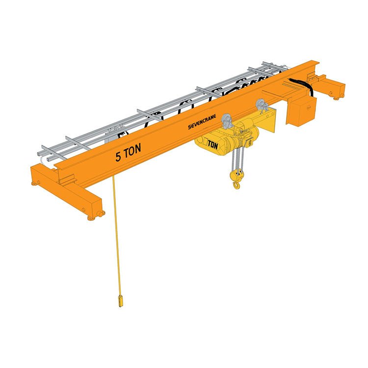 Quality Assurance SEVENCRANE European Type Remote 5 Tons 3 Phase 380V 18m Lifting Height Factory Use Electric Single Crane