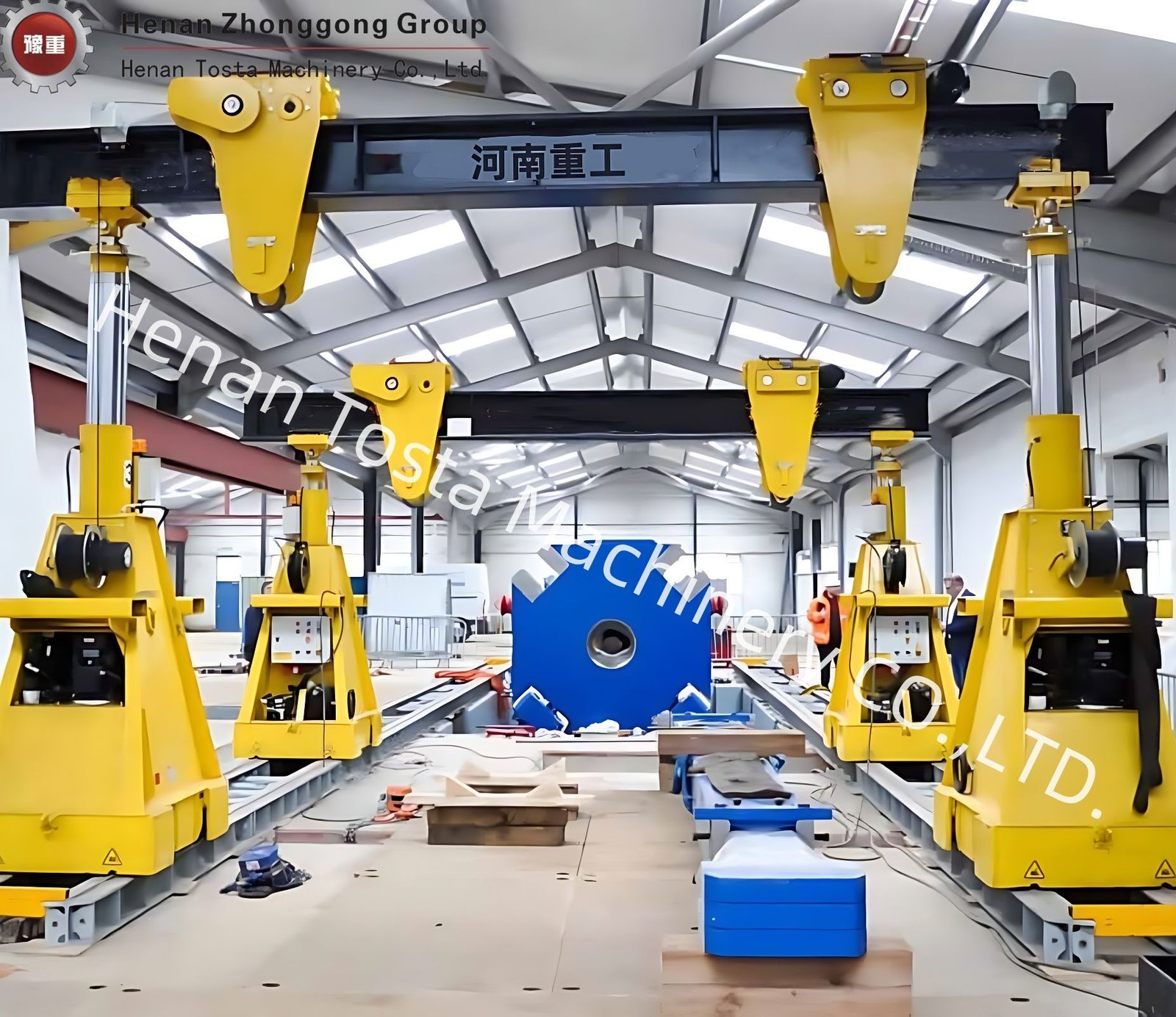 Hydraulic Gantry Crane Manufacturer 40 Ton 50 Ton 60 Ton 80 Ton Height Adjustable Hydraulic Lifting Gantry System