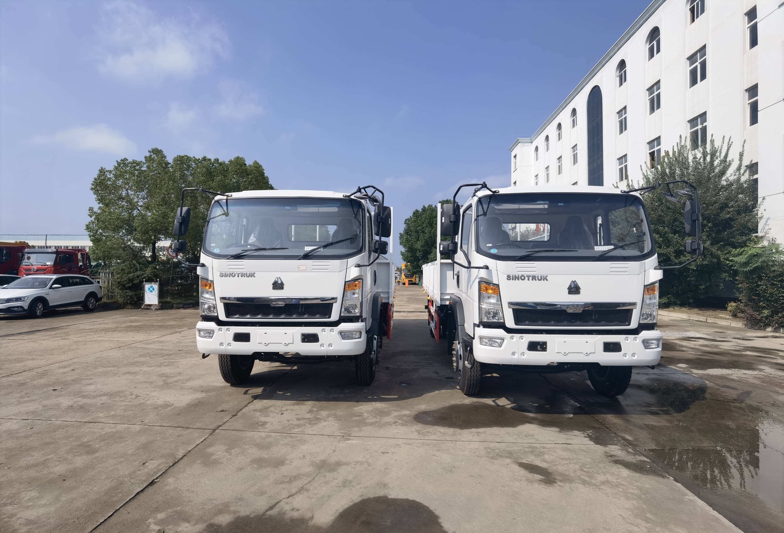 Good Condition 8 Tonnes-10tones 6 Tyres HOWO 4x2 Cargo Trucks for Sale