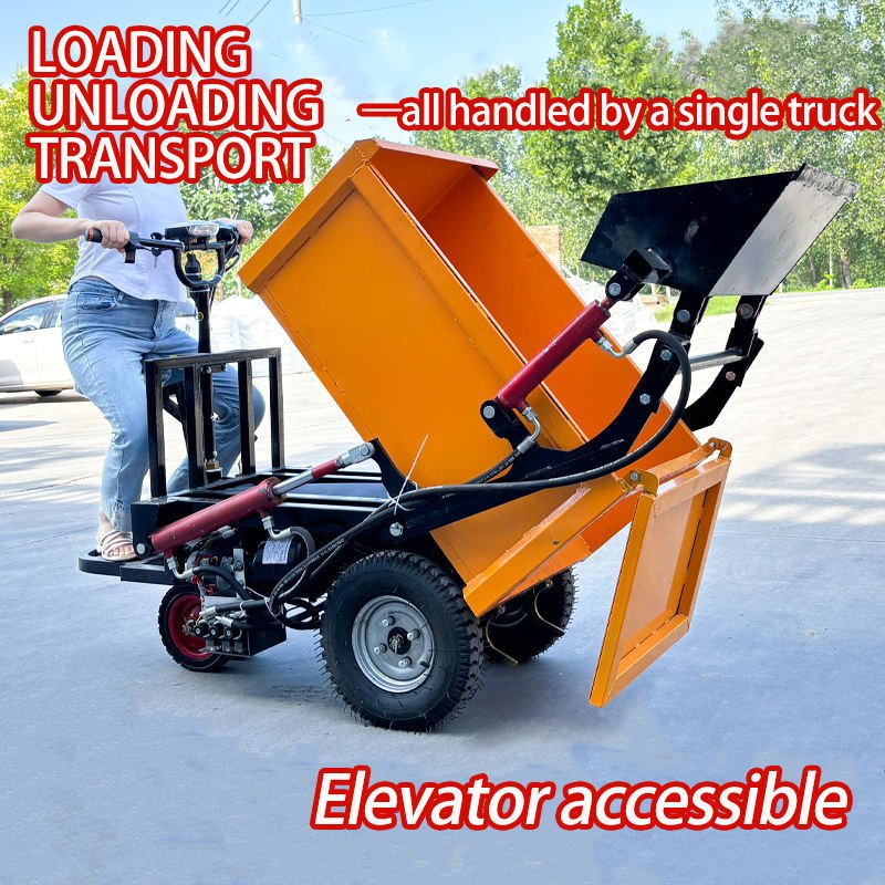 Industrial Logistics Heavy Duty Electric Trolley Cargo Mover Truck Electric Self Loading Self-unloading and Transportation Cart
