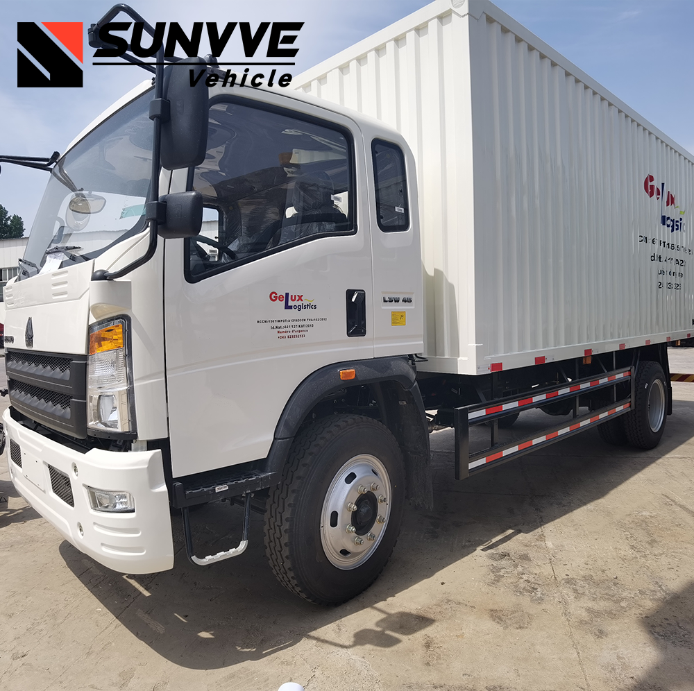 Sinotruk Howo New Model On Sale Light Cargo Truck 4x2 10-15 Tons Diesel Cargo Van Truck