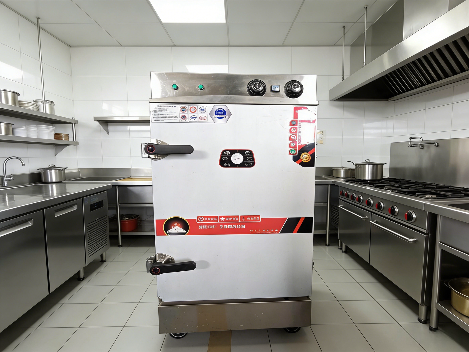 Customized 8 Trays Timed Electric Rice Cookers Electric Rice Steamer Dim Sum Steam Cabinet Food Steamer Equipment