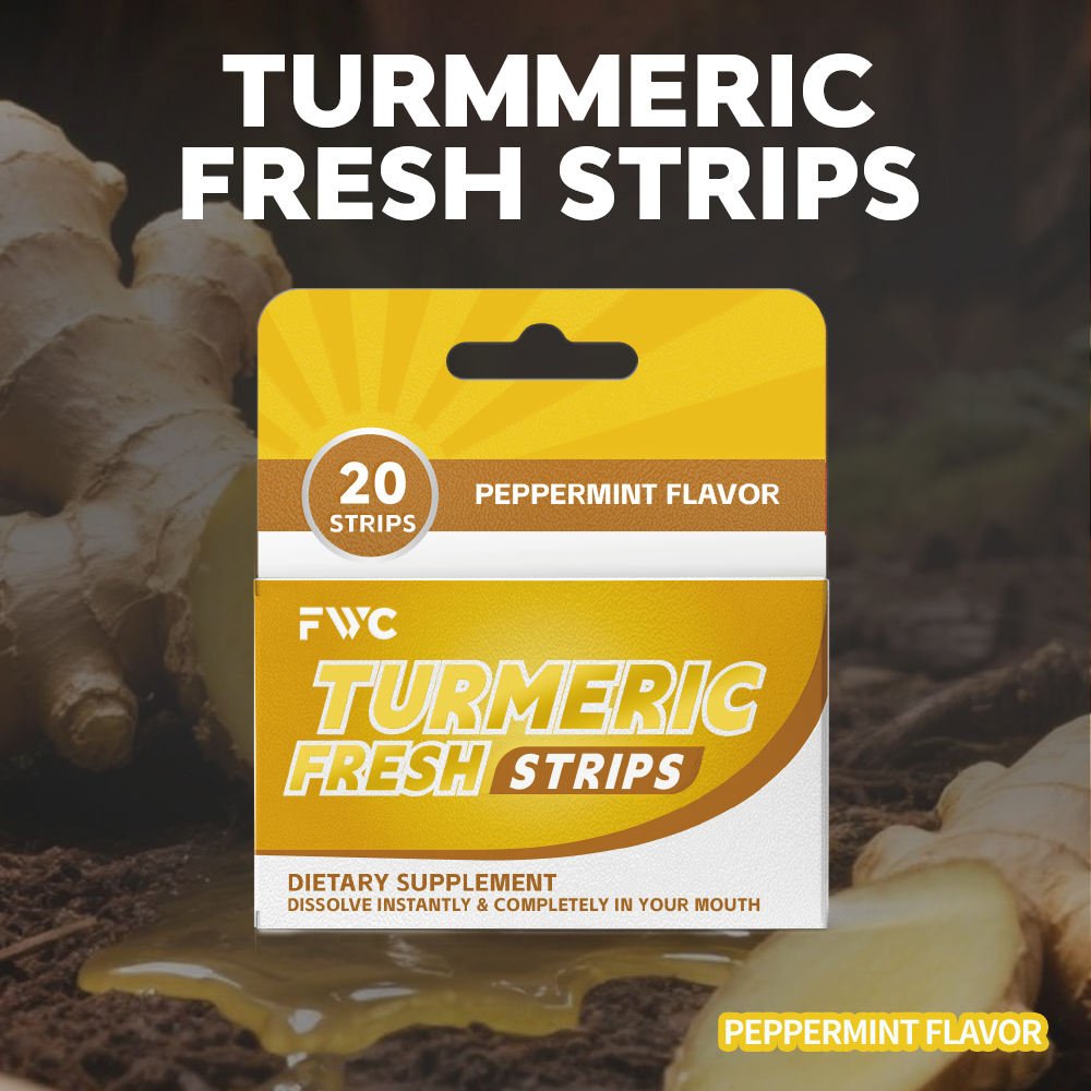 S-OEM Private Label Turmeric Oral Dissolving Strips Joint Health ODF Mint Strip Oral Fresh