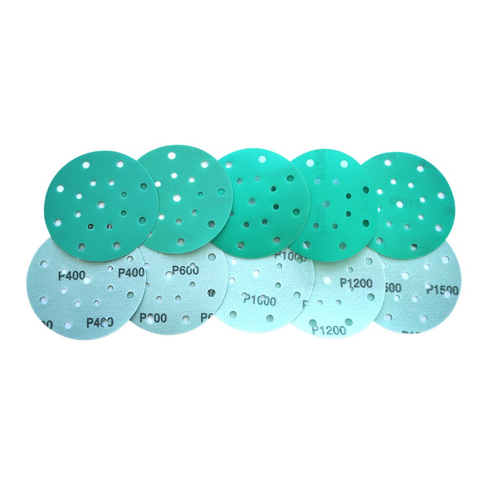Diphson Green Hook Loop Resin Coated Aluminum Oxide Abrasive Sanding Disc for Grinder 4-9 Inch