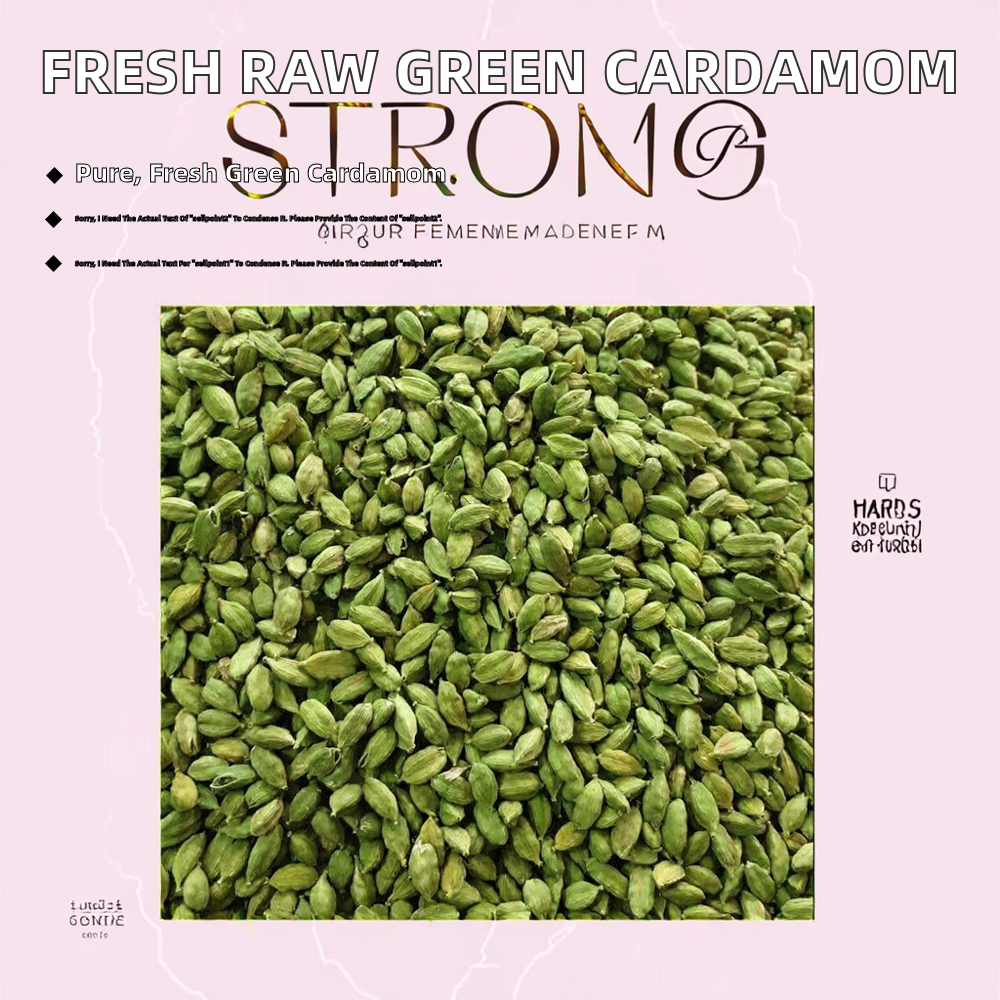 Raw Green Cardamom Healthy Aromatic Spice Food Beverage Use Direct