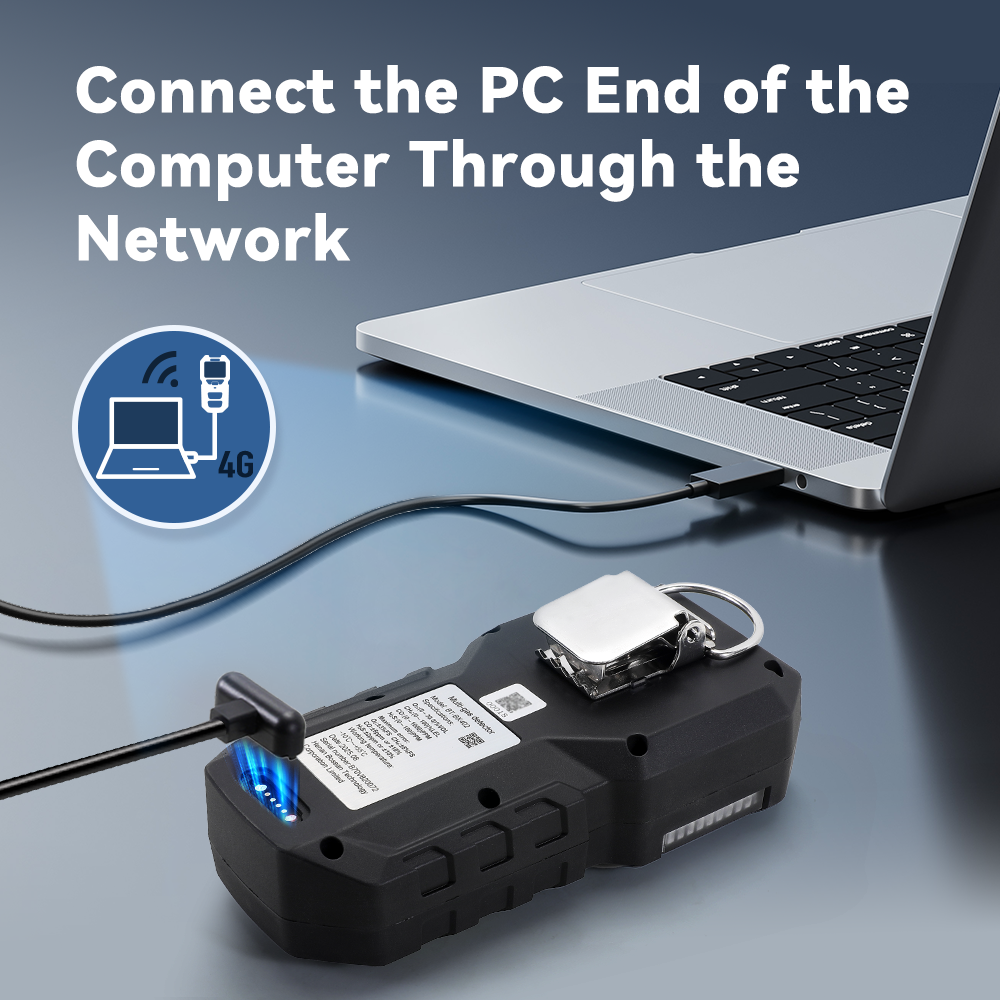 For 4-in-1 Multi-Gas Leak Detector IP67 Portable for H2S/O2/LEL/Combustible Toxic Gases Sound/Light/Vibration Alarm Li-On