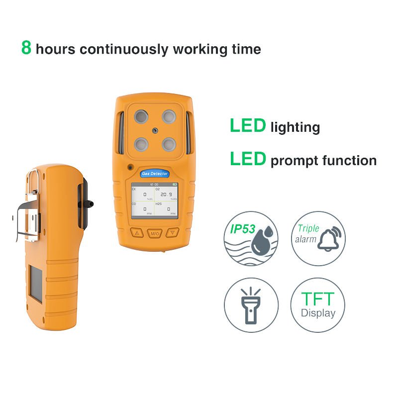 Reliable Factory Best-seller Multi-gas Detector for Gas Leak Test,Anaerobic Digestion, Portable Biogas Analyzer