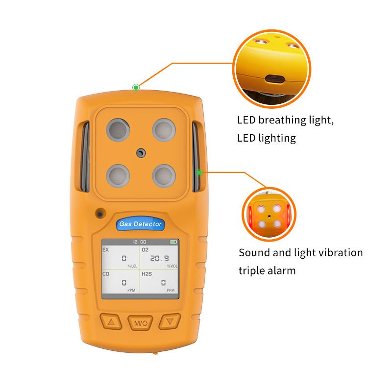 Reliable Factory Best-seller Multi-gas Detector for Gas Leak Test,Anaerobic Digestion, Portable Biogas Analyzer