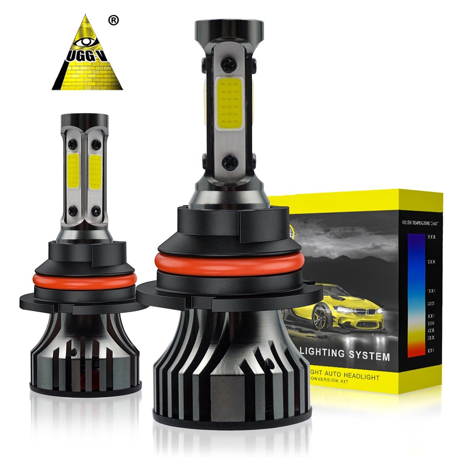 Auto Led Car Headlights 80W 9000 Lumen Dual Beam Automotive Headlamps H13 9004 H4 Headlight Bulb Led Headlight