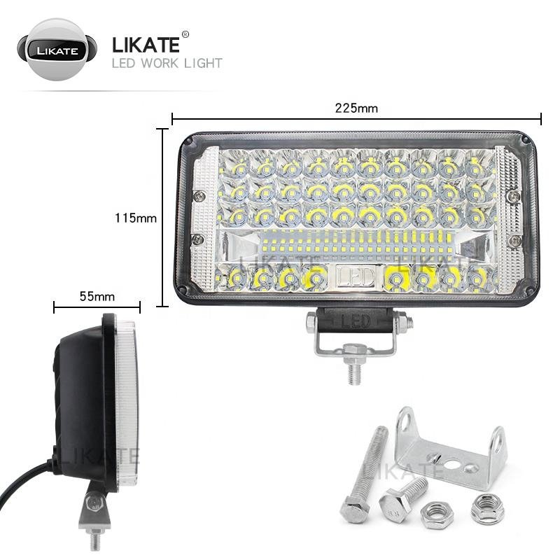 9inch Tractor Led Work Lights 12v-24v Battery 180w Battery Powered Led Shop Work Light Indoor Outdoor Hike Working Light