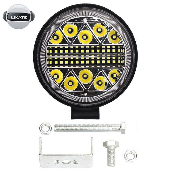 Cross-Border Exclusive 4inch LED Car Work Light 102W Spotlight for Off-Road Vehicle Modification Flashing Car Light Accessories