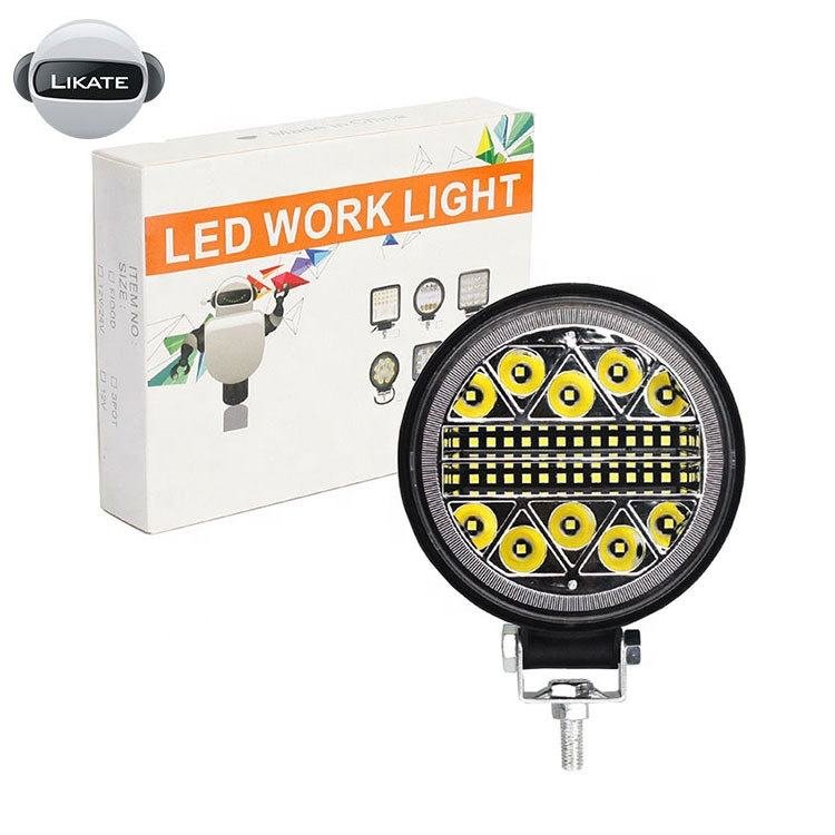 Cross-Border Exclusive 4inch LED Car Work Light 102W Spotlight for Off-Road Vehicle Modification Flashing Car Light Accessories