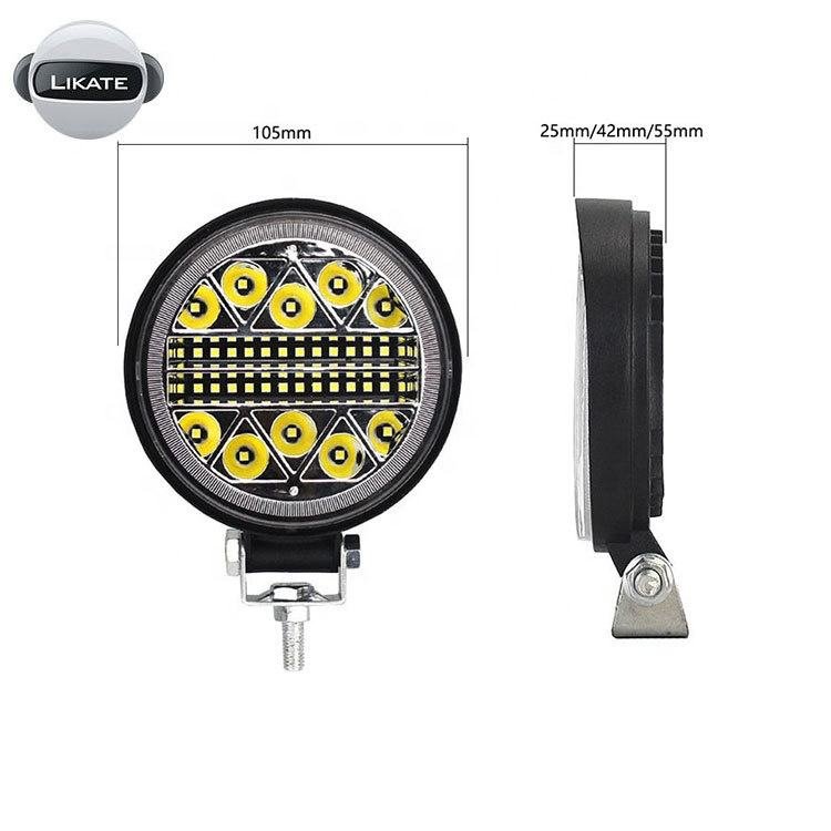 Cross-Border Exclusive 4inch LED Car Work Light 102W Spotlight for Off-Road Vehicle Modification Flashing Car Light Accessories