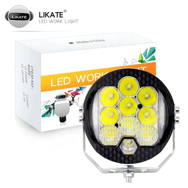 Factory Direct LED Work Light for Off-Road Vehicles 5inch Three-Sided Wrangler Pickup Truck Front Bumper Headlight New Condition