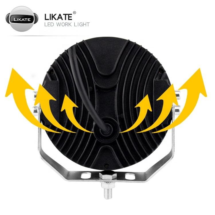 Factory Direct LED Work Light for Off-Road Vehicles 5inch Three-Sided Wrangler Pickup Truck Front Bumper Headlight New Condition
