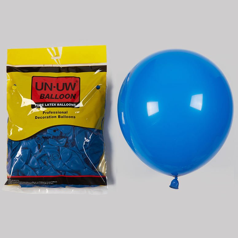 12inch 2.8g Round Shape Latex Balloon Matte Blue Standard Balloons for Birthday Party Decoration