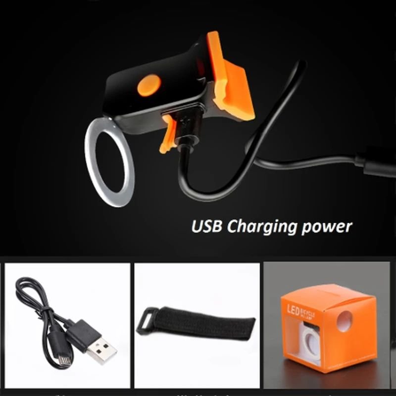 USB Charging LED Bicycle Tail Light Multi-Mode Rear Lamp for MTB Bike Riding Flashing Seatpost Tail Lights for Road Riding