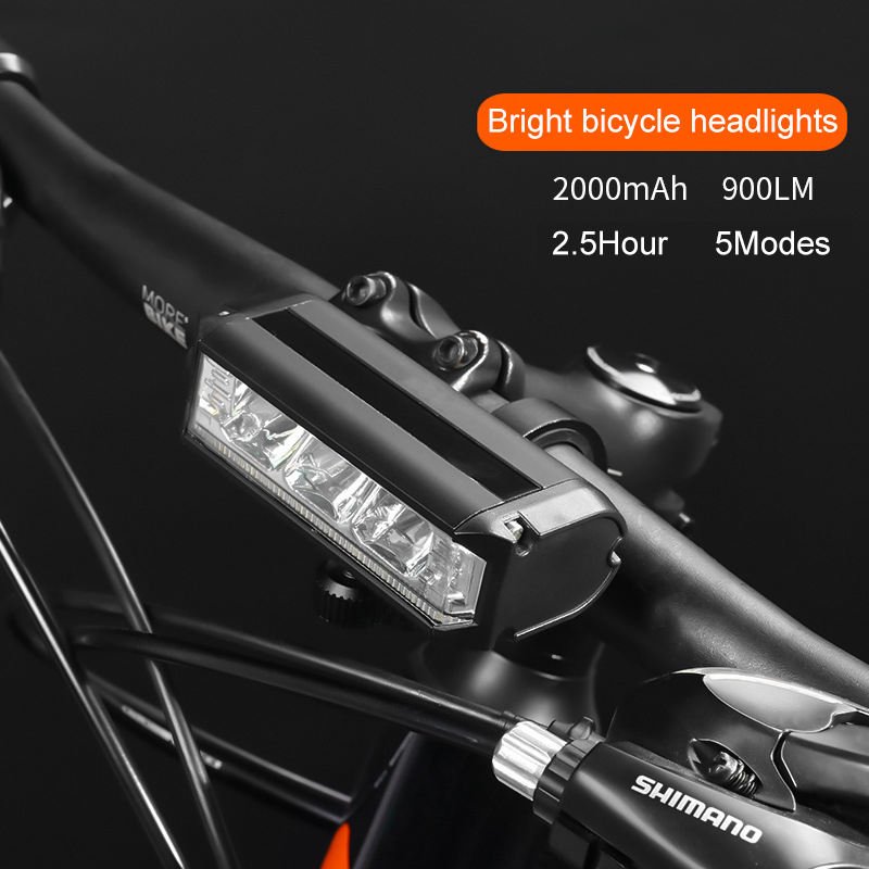 Outdoor Waterproof Rechargeable Cycling Accessories Bike Lamp Multifunctional LED Bicycle Front Light