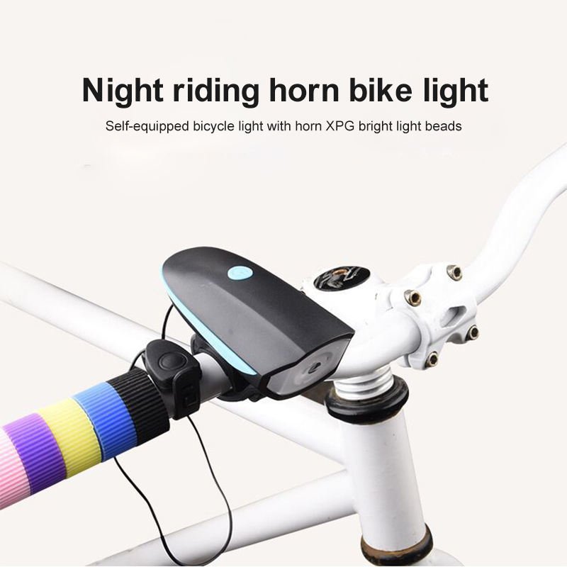 Hot Products Bicycle Handlebar USB Rechargeable Horn Electric Mountain Bike Loud Horn Two in One Lights Bell Alarm