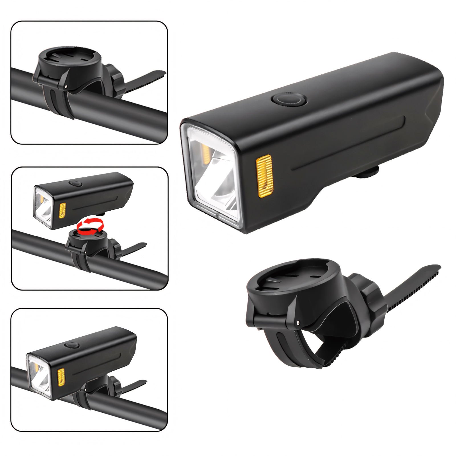 1000LM Waterproof ABS Aluminum Alloy Bike Light Type-C Charging 5000mAh Anti-Glare LED 5 Modes Cycling Front Bicycle Light