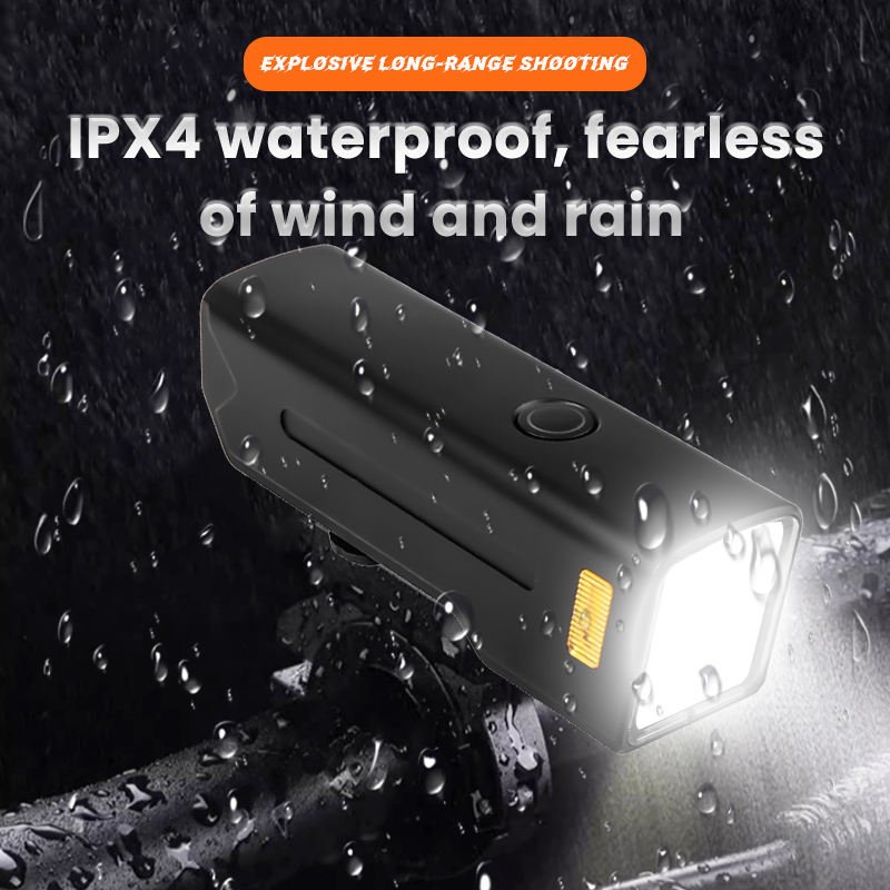 1000LM Waterproof ABS Aluminum Alloy Bike Light Type-C Charging 5000mAh Anti-Glare LED 5 Modes Cycling Front Bicycle Light