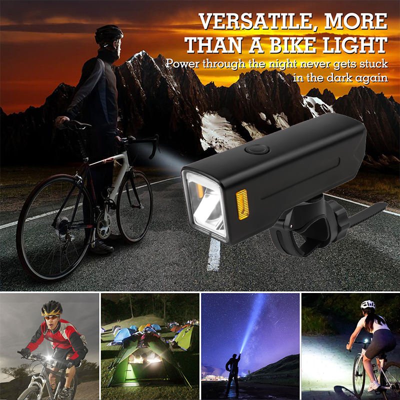 1000LM Waterproof ABS Aluminum Alloy Bike Light Type-C Charging 5000mAh Anti-Glare LED 5 Modes Cycling Front Bicycle Light