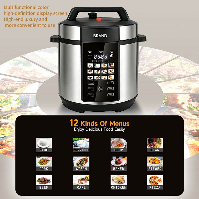 High Quality Energy Saving Multi Cook Automatic Non Stick Intelligent Multi Function Electric Pressure Cooker for Family Cooking