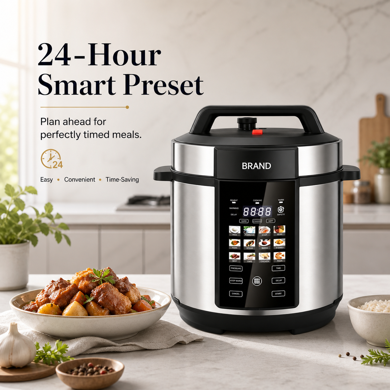 High Quality Energy Saving Multi Cook Automatic Non Stick Intelligent Multi Function Electric Pressure Cooker for Family Cooking