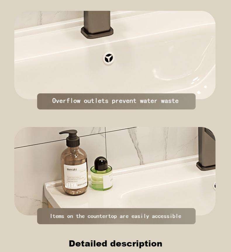 High Grade Wall-mounted Bathroom Furniture Bathroom Vanity with Sink Luxury Bathroom Sink Bathroom