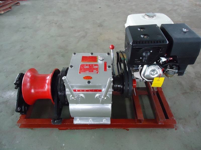 Erecting Overhead High-voltage Transmission Lines and Laying Underground Cables Diesel Powered Winch