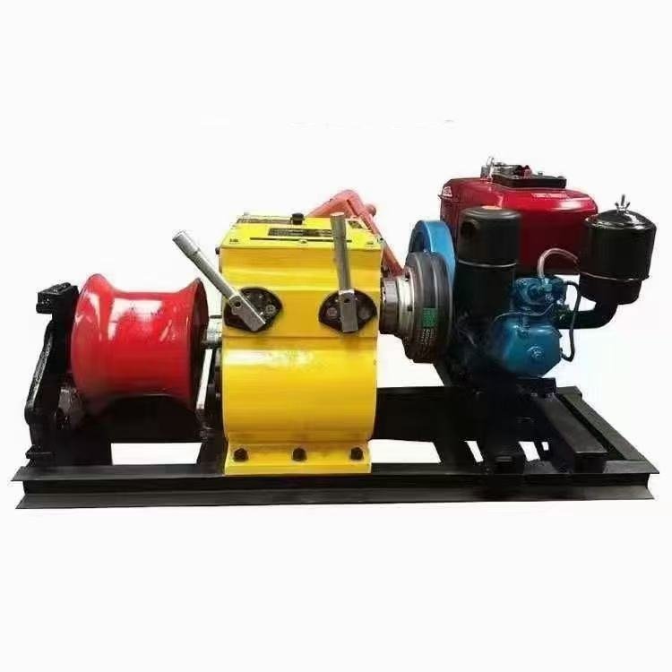 5 Tons Double Capstan Diesel or Gas Power Winch Cable Pulling Winch Machine