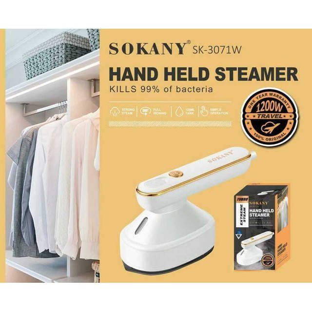 SK 3071W 110V Handheld Garment Steamer Mini Portable Clothes Ironing Machine for Home and Travel Use US Plug