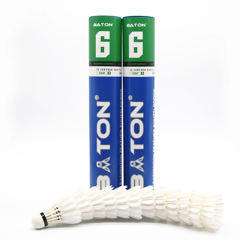 High Quality Durable Cheap Badminton for Badminton Durability and Flight Goose Feather for Stability