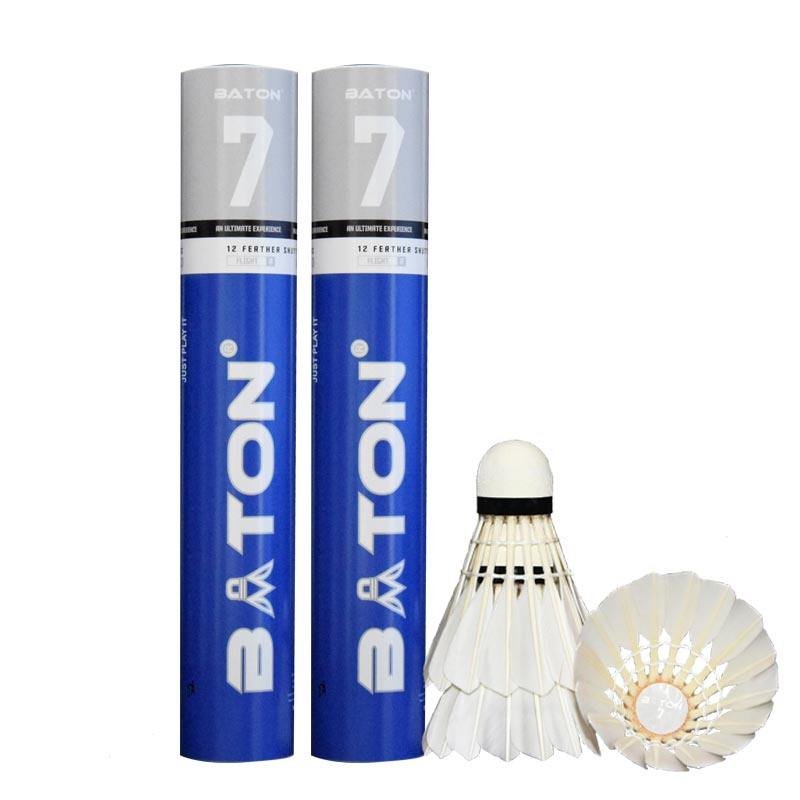 Top Quality White Goose Badminton Goose Feather for Training Cheap Price Hot Sale in Cambodian Market 12piece/Set High Level