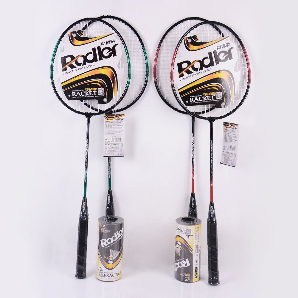 Lenwave Steel Racquet Lightweight Built-in T-join Badminton Racquet G4/G5 Custom Badminton Racket Set Wholesale,with 5pcs Balls