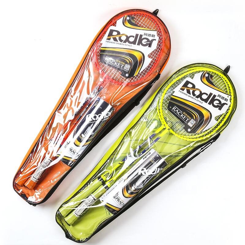 Lenwave Steel Racquet Lightweight Built-in T-join Badminton Racquet G4/G5 Custom Badminton Racket Set Wholesale,with 6pcs Balls