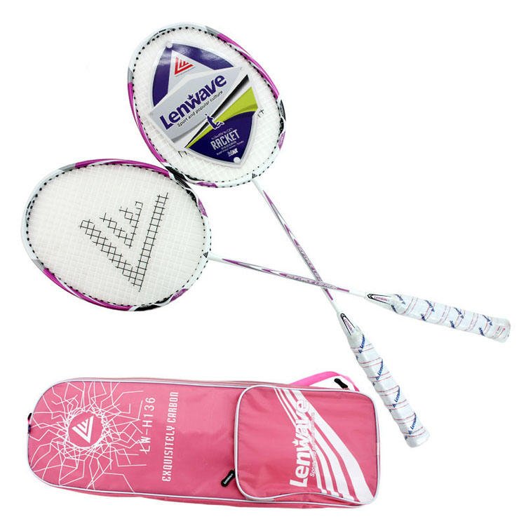 Lenwave Steel Racquet Lightweight Built-in T-join Badminton Racquet G4/G5 Custom Badminton Racket Set Wholesale,with 5pcs Balls