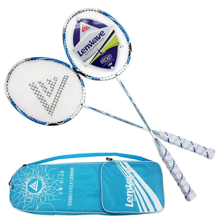 Lenwave Steel Racquet Lightweight Built-in T-join Badminton Racquet G4/G5 Custom Badminton Racket Set Wholesale,with 5pcs Balls