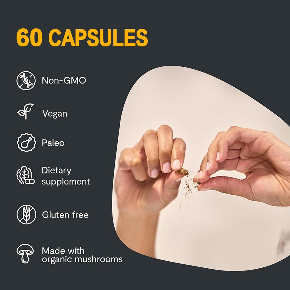 OEM Cordyceps Sinensis Mushroom Capsules Brain Health Supplements Extract Capsule for Adults Not for Pregnant Women