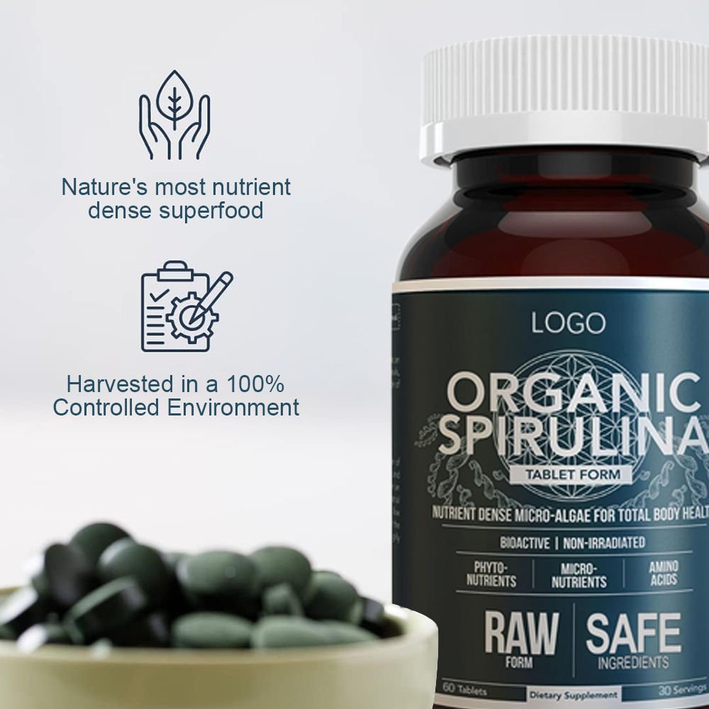 OEM High Quality Spirulina Extract Tablets Herbal Supplements in Tablets Form for Adults